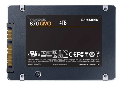 Memória Samsung SSD 4TB 870 QVO SATA 2,5