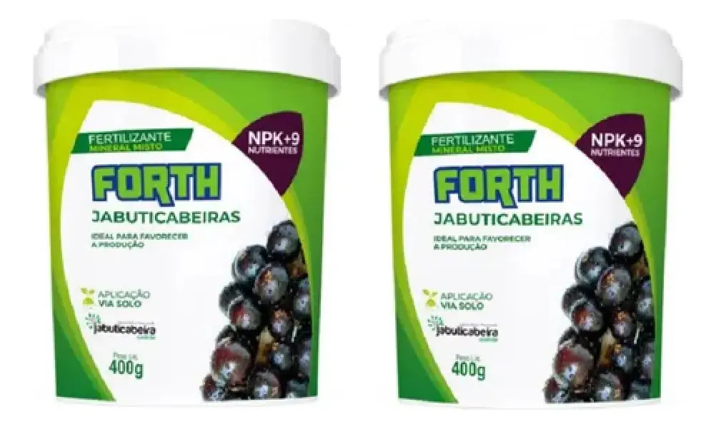 Adubo Para Jabuticabeiras Fertilizante Forth - Kit 2x400g