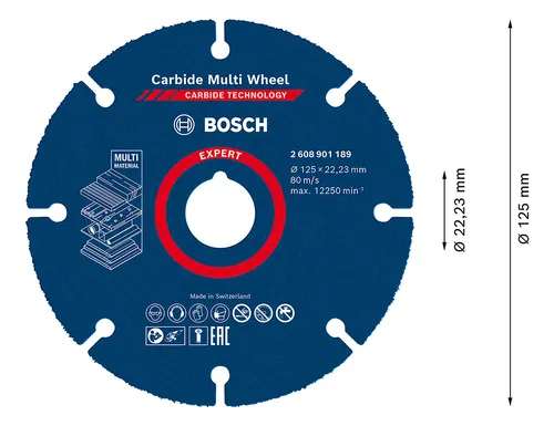 Disco Bosch Expert Carbide 125mm