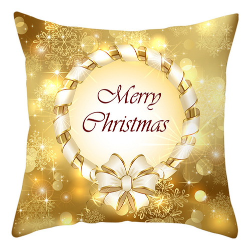 Funda De Almohada Con Estampado De Melocotón Dorado Para Dec
