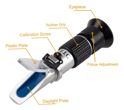 Miel Refractometer 10-32% For Miel Humedad, Brix Baume