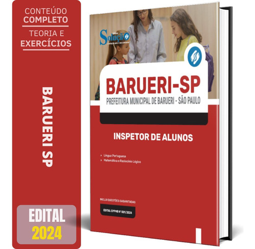 Apostila Prefeitura De Barueri Sp 2024 - Inspetor De Alunos