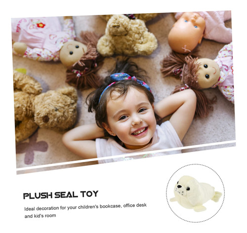Muñeco De Peluche De Foca Blanca 26cm Juguete Adorable