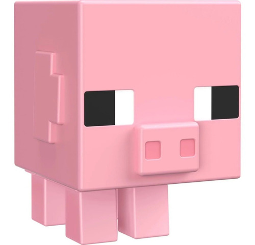 Figura De Acción De Minecraft Mob Head Minis Cerdo