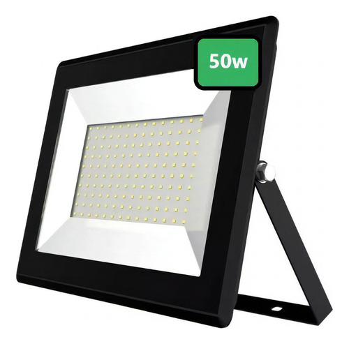 Proyector Reflector Led Serie Slim Borus Smd 50w 6000k Color de la carcasa Negro Color de la luz Blanco frío 220V