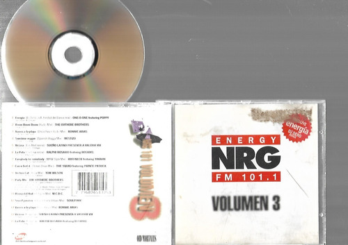 Energy Nrg Volumen 3 Cd Ronnie Arias Valeria Vix 