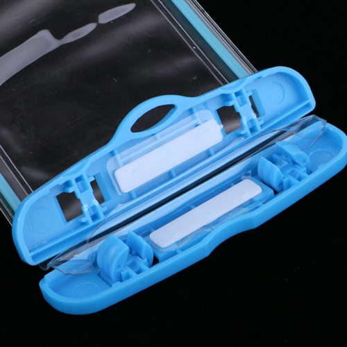 3 Bolsa Móvil Impermeable Universal Para Teléfono Azul