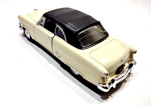 Auto Ford Crestline Sunliner 53 Coleccion 1:36 Metal Diecast Crema