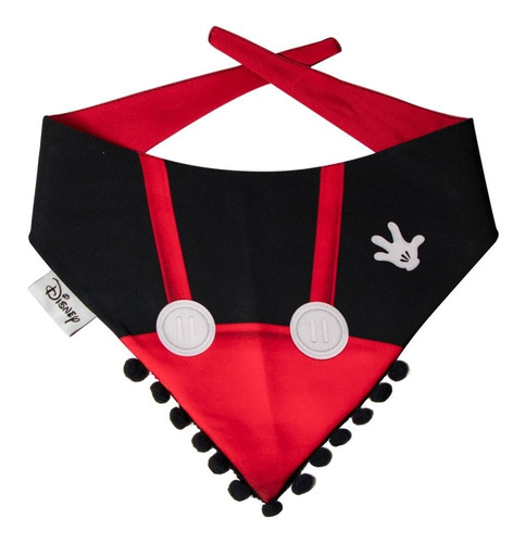 Imagem 2 de 4 de Bandana - Lenço Mickey Mouse - Cachorro Pequeno - P P - P