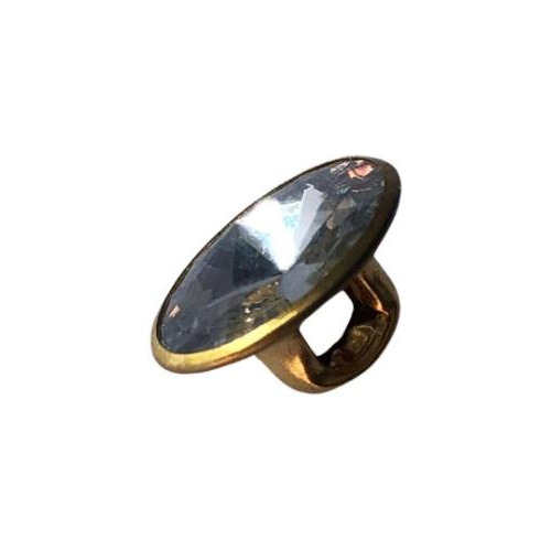 Botão De Costura C/ Pezinho Abs Dourado Com Strass 10mm C/20