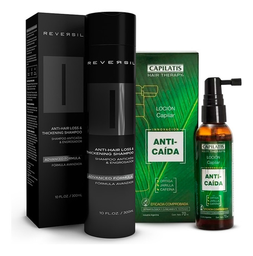 Kit Loción Ortiga Capilatis + Reversil® Shampoo Anticaída