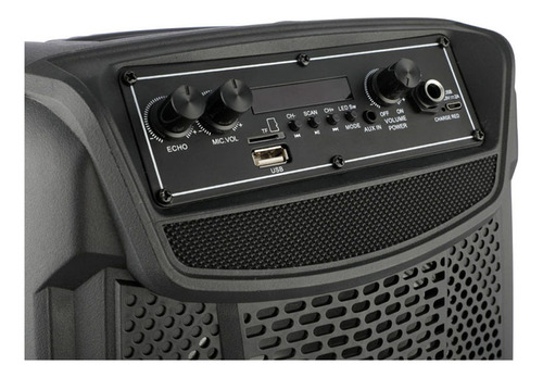 Parlante Bluetooth Party Box 15w Smartlife Sl-pb208015 Color Negro