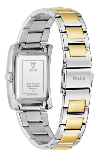 Reloj Guess Bonnie Mujer Verde Correa Bitono Bisel Plateado