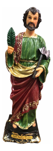 San Judas Tadeo En Porcelana Italiana De 20x7 Cm Más Novena