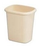 Papelera Elegance 38.50 Lts. (40.68qt.) Beige Marca Manaplas