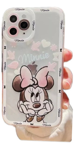 Funda Para iPhone 13 Pro Con Dibujo Mickey Y Minnie