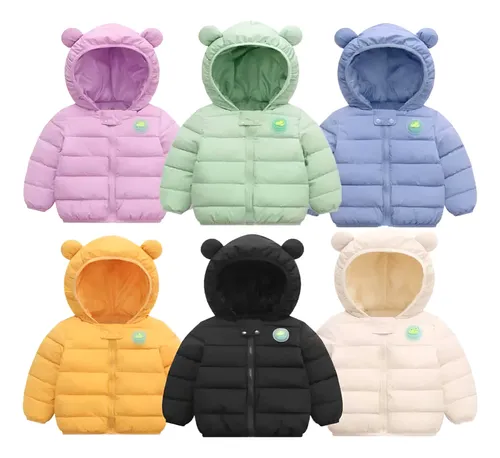 Parka Chaqueta Con Capucha Infantil Niño Niña Bebe