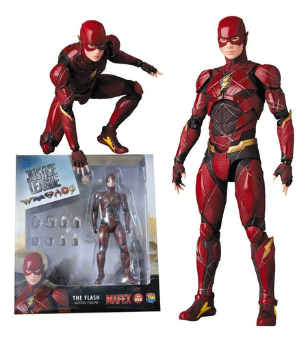 Figura De Acción Mafex 058 Dc Justice League The Flash Bjd D