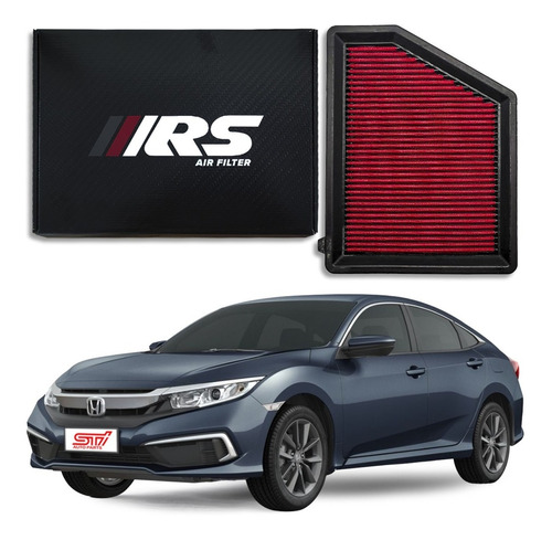 Filtro Ar Esportivo Inbox Rs Honda Civic Ex 2.0 16v 2020