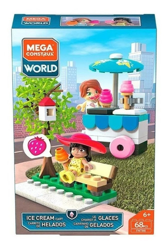 Mega Construx World Carito De Helados 68 Pzs - Mattel