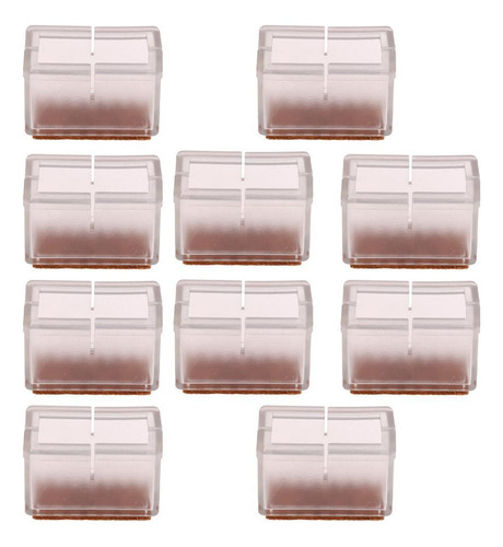 10x Silla Gorras Pies Silicona Silla Gorras Pata Rectangular