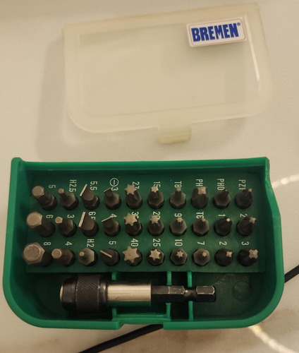 Kit De Puntas Para Atornillar Bremen X 31 Piezas 4546