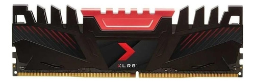 Memória RAM XLR8 color preto/vermelho  8GB 1 PNY MD8GD43200XR