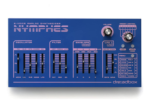 Dreadbox Sintetizador Analogico De 6 Voces Nymphes