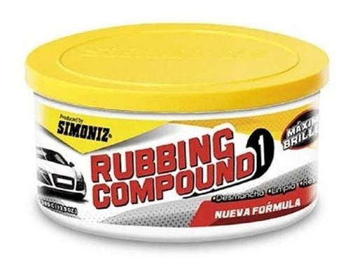 Crema Pulidora Rubbing Simoniz 395 Gr Para Autos Y Moto