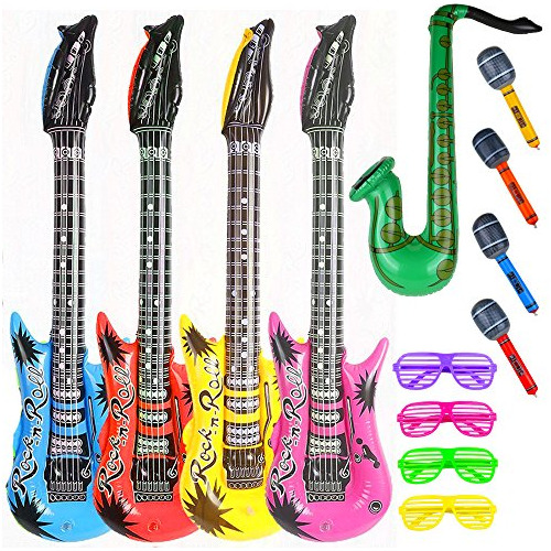 Party Rock Star Juguete Inflable Set 13 unidades), Diferente