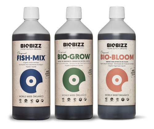 Trypack Organico Biobizz Grow Bloom Fishmix 250 Ml