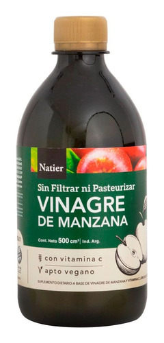 Natier Vinagre De Manzana Bebible Vitamina C X 500 Ml