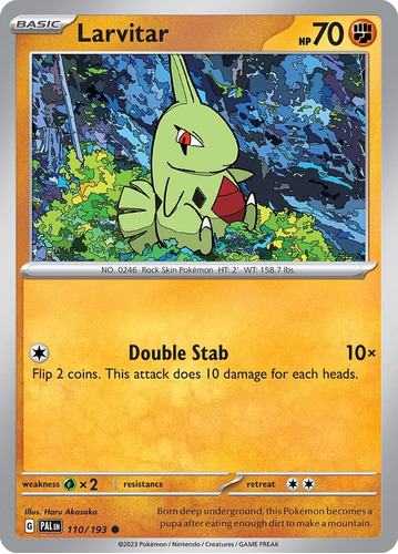 Larvitar 110/279 Pokemon Card Paldea Evolved