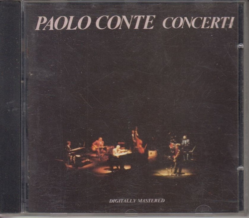 Cd Paolo Conte Concerti 1989 Smooth Jazz Chanson Music Hall