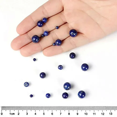 45 Cuentas De Lapislázuli De 8mm Para Hacer Joyas - Diy