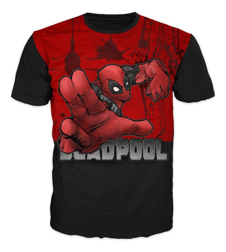 Camiseta Superhéroes Deadpool Adultos Y Niños Hombre Ref 2