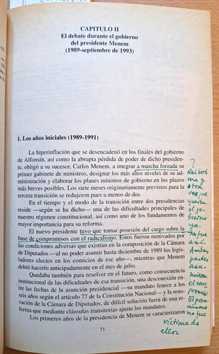 La Reforma Por Dentro. Constitución 1994 - García Lema 1994. (Usado)