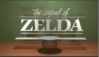 El Logotipo De La Leyenda De Zelda Clas- Figura Plastica