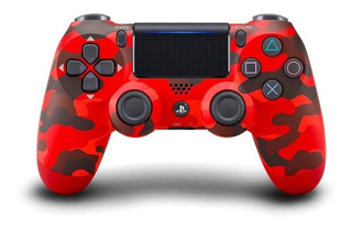 Control joystick inalámbrico Sony PlayStation Dualshock 4 ps4 red camouflage