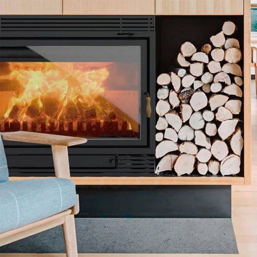 Chimenea Bosca 650 180m2 17.200 Kcal Salamandra Estufa Empot Color Gris oscuro