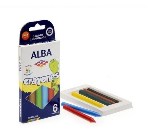 Crayon Escolar Alba X6 Colores