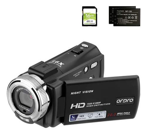 Videocamara 5 Hd Grabadora Camara Vision Nocturna Sd