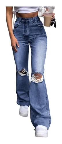 Jeans Sueltos Rotos Mujer