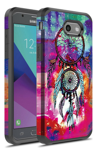 Funda Híbrida Gráfica Compatible Con Samsung Galaxy J7 2017