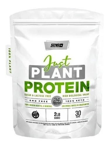 Just Plant Protein Star Nutrition Proteina Vegana X 2 Lb