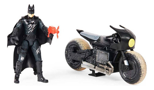 Figura De Acción Batman Pack Batcycle Mas Figura Dc