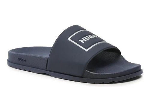 Chancla Hugo Boss Match It Slid Azul Marino - Originales