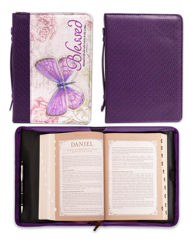 Cubierta De Biblia De Moda Mujeres Mariposa Bendita Jer...