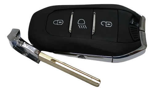 Carcasa Llave Peugeot Presencia 3 Botones Con Luz