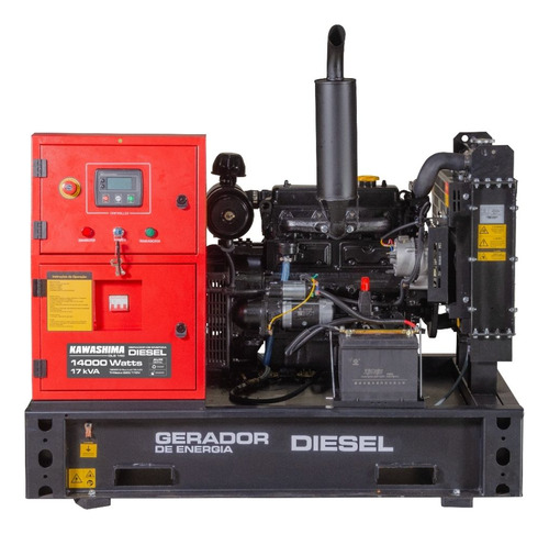Gerador A Diesel Kawashima Dls 140-t2 12000w Trif 220v 127v
